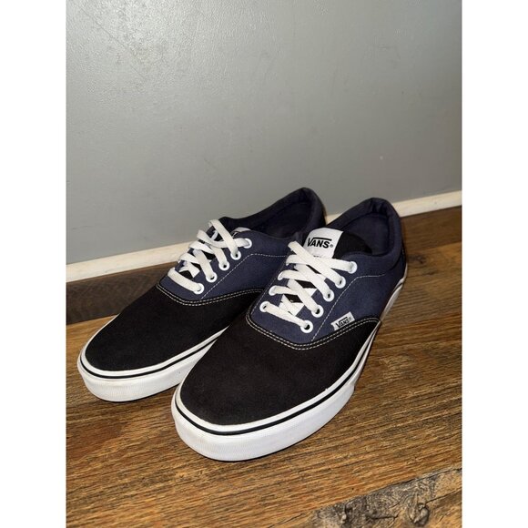 Vans Other - Vans off the Wall 721356 Lace Up Low Top Black & Blue Skate Shoes Size 11